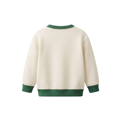 Custom Boys Sweatshirt - Contrast Rib Crewneck - Personalized Top