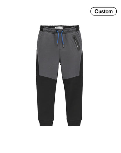Custom Boys Jogger Pants - Asymmetric Block Pattern - Personalized