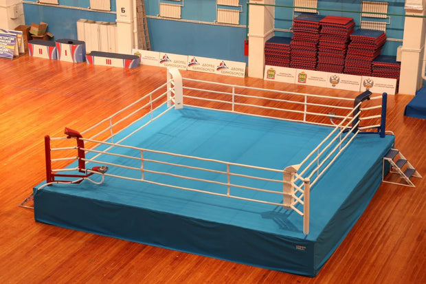 AIBA Approved Boxing Ring – RRP Model with High-Quality Steel Pipes and Wooden Platform