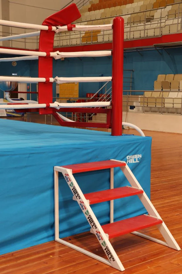 AIBA Approved Boxing Ring – RRP Model with High-Quality Steel Pipes and Wooden Platform