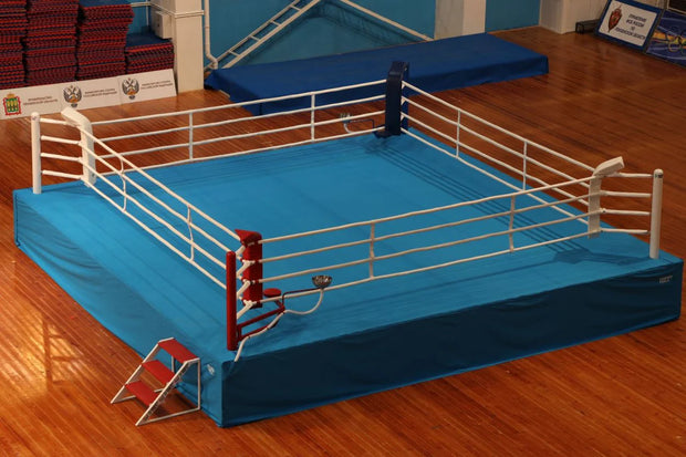 AIBA Approved Boxing Ring – RRP Model with High-Quality Steel Pipes and Wooden Platform
