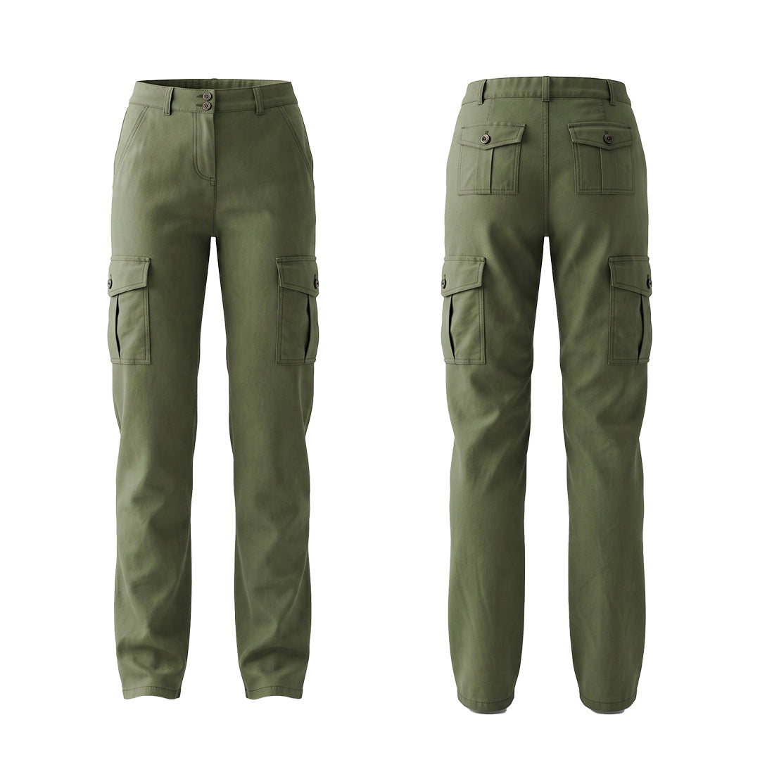Custom Women Cargo Pants - Utility Pocket Fit - Personalized