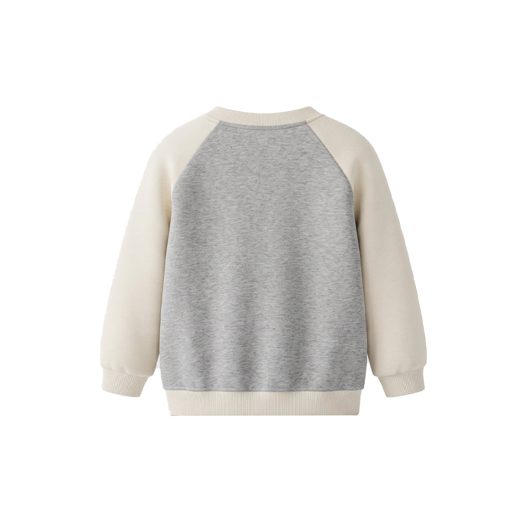 Custom Boys Sweatshirt - Two-Tone Raglan Crewneck - Personalized