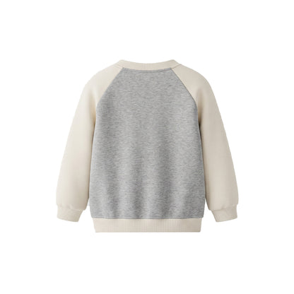 Custom Boys Sweatshirt - Two-Tone Raglan Crewneck - Personalized