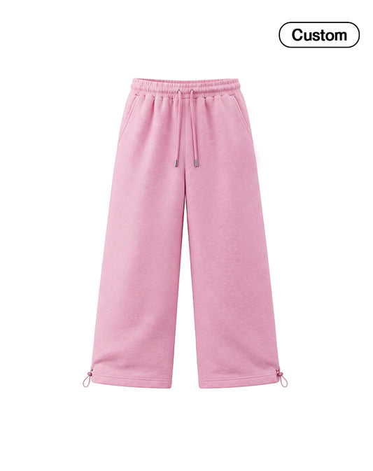 Custom Girls Wide Trouser - Cuff Tie - Personalized Apparel