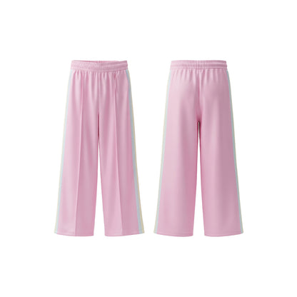 Custom Girls Wide Trouser - Pastel Side Stripes - Personalized