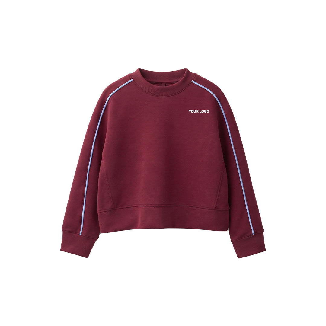 Custom Boys Sweatshirt - Raglan Side Stripe Detail- Personalized