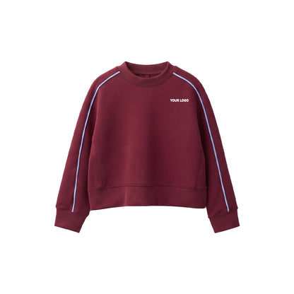 Custom Boys Sweatshirt - Raglan Side Stripe Detail- Personalized