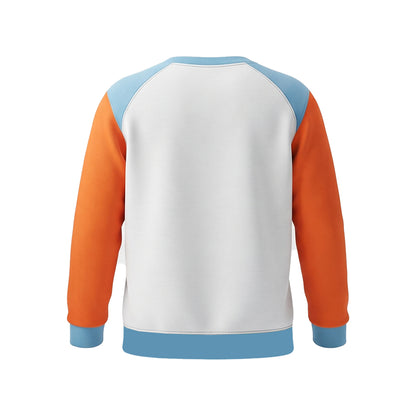 Custom Men Sweatshirt - Contrast Raglan Sleeve Pocket - Personalized