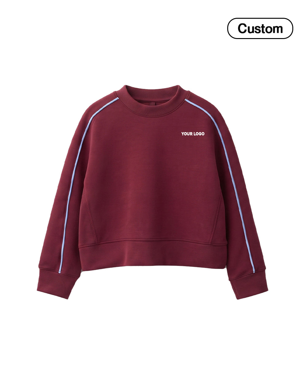 Custom Boys Sweatshirt - Raglan Side Stripe Detail- Personalized
