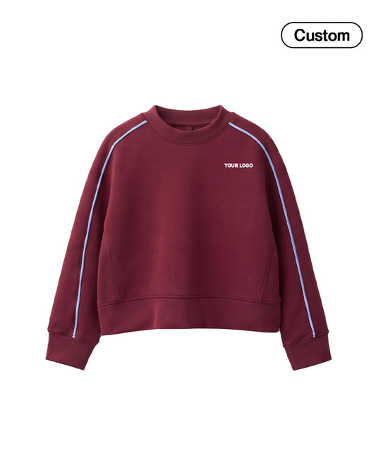 Custom Boys Sweatshirt - Raglan Side Stripe Detail- Personalized