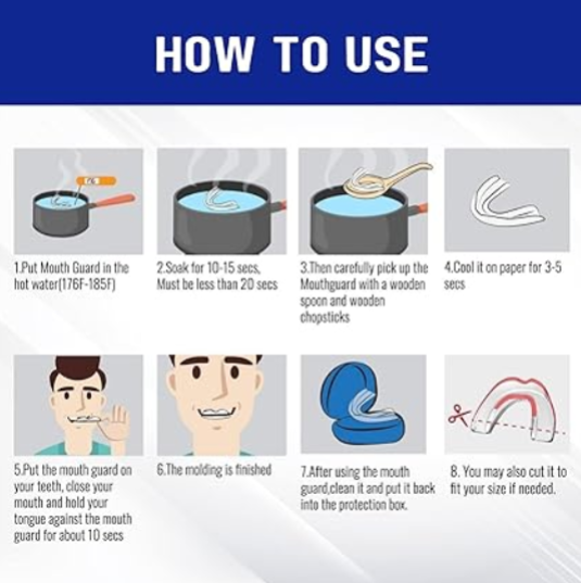 SUPER Mouth Guard – Premium Grade Transparent Lightweight Rubber for Maximum Protection