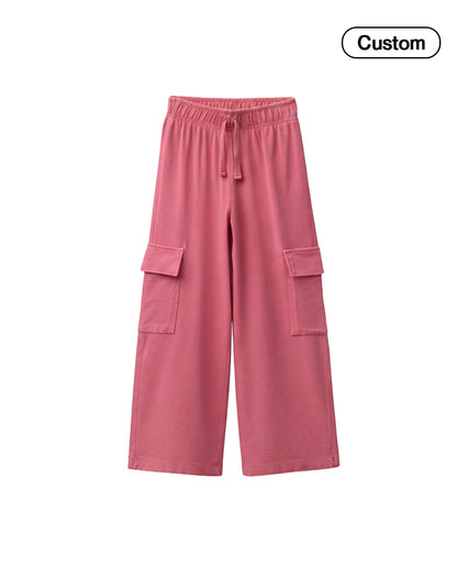 Custom Girls Wide Trouser - Cargo Pockets - Personalized Wear