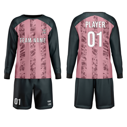 Custom Soccer Goalkeeper Uniform - Raglan Stripe Custom Kit