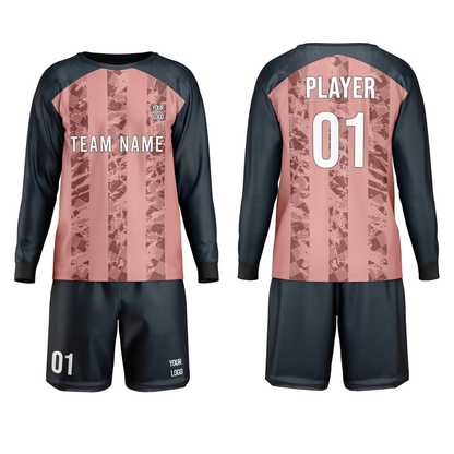 Custom Soccer Goalkeeper Uniform - Raglan Stripe Custom Kit