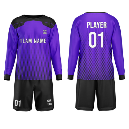 Custom Soccer Goalkeeper Uniform - Pattern Personalized Set