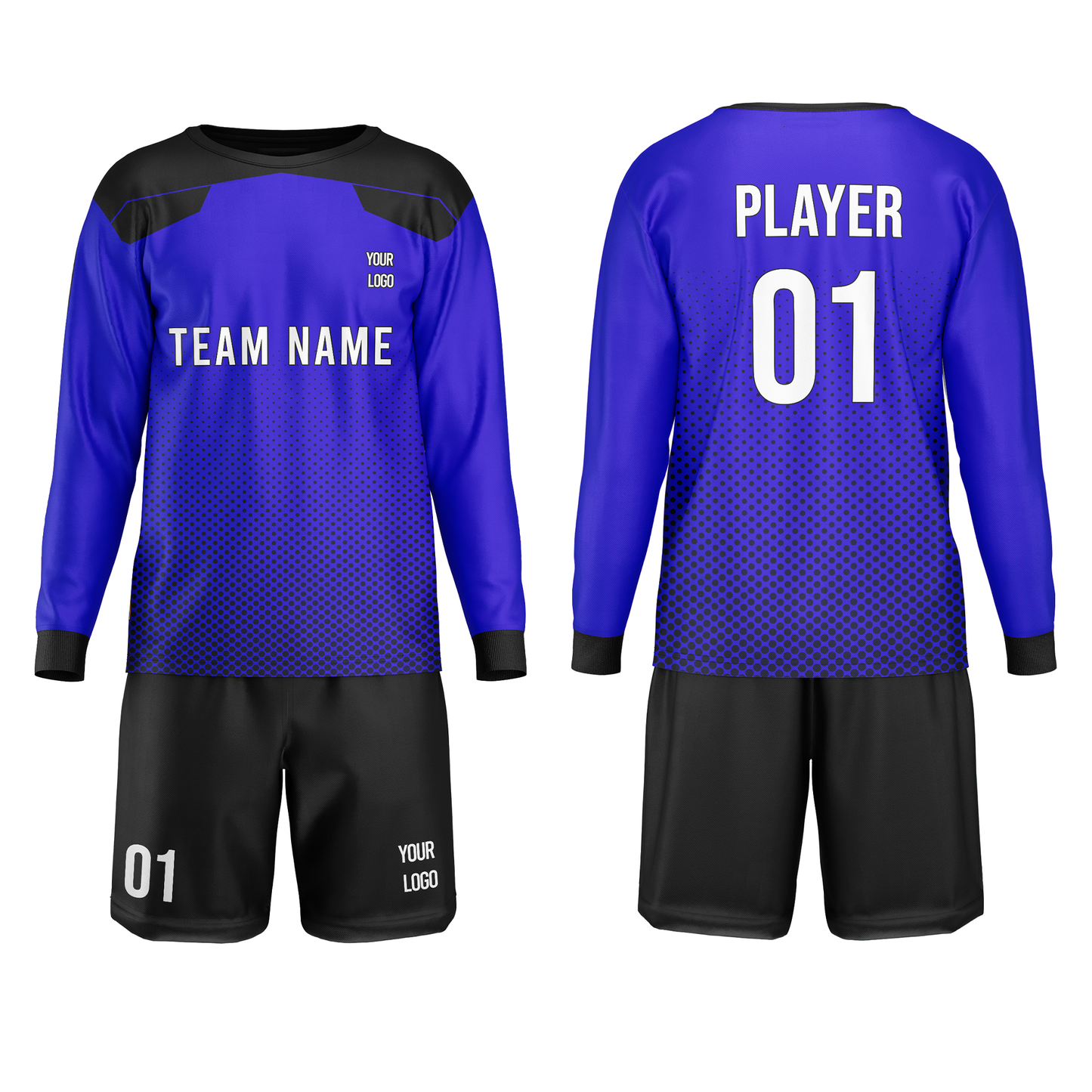 Custom Soccer Goalkeeper Uniform - Pattern Personalized Set