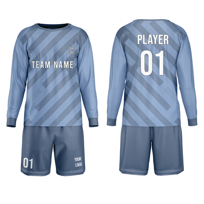 Custom Soccer Goalkeeper Uniform - Diagonal Stripe - Personalized
