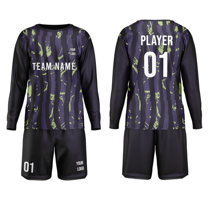 Custom Soccer Goalkeeper Uniform - Wave Stripe Custom Kit