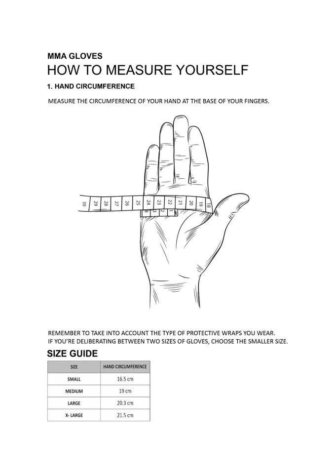 IMMAF Approved MMA Gloves