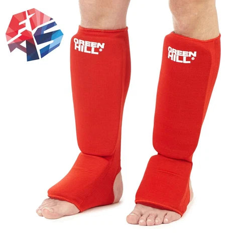 Shin Instep Pads FIAS-Approved Lightweight Elasticated Polyester Fabric