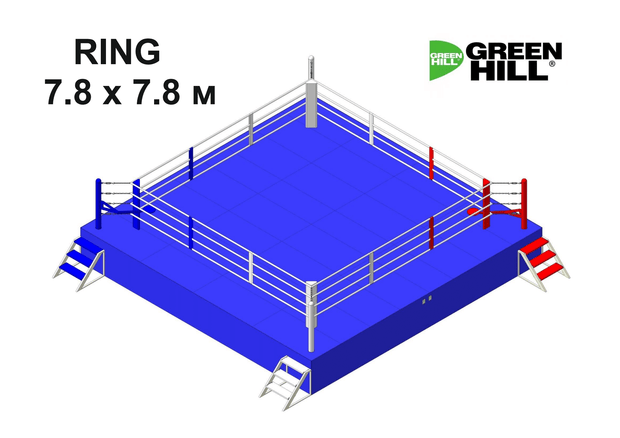 AIBA Approved Boxing Ring – RRP Model with High-Quality Steel Pipes and Wooden Platform